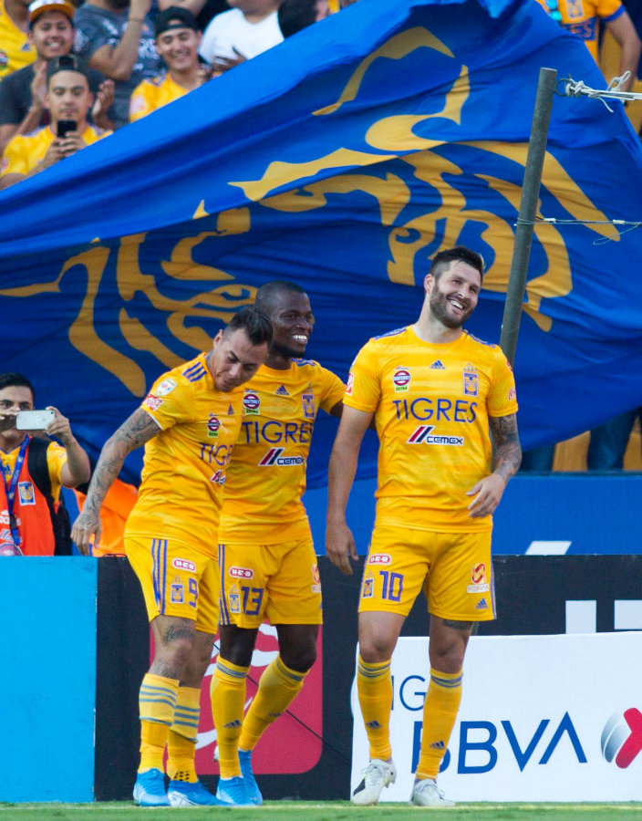 Los Tigres superaron 3-1 al Necaxa (AFP)