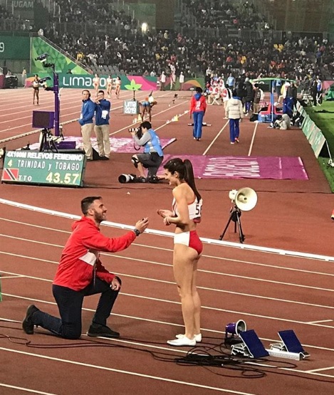 Paola Mautino se compromete con su novio en los Juegos Panamericanos (Instagram: @beppe.giov90)
