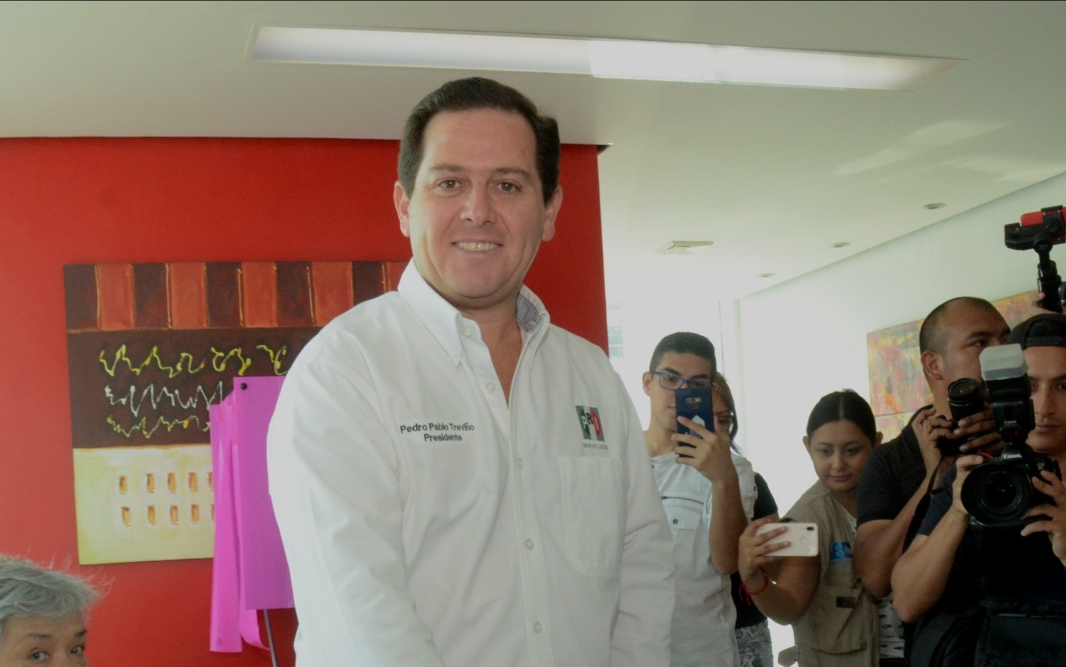 Pedro Pablo Treviño, dirigente del PRI NL, dijo que buscarán recuperar espacios perdidos en las elecciones pasadas. Foto: Roberto Alanís.
