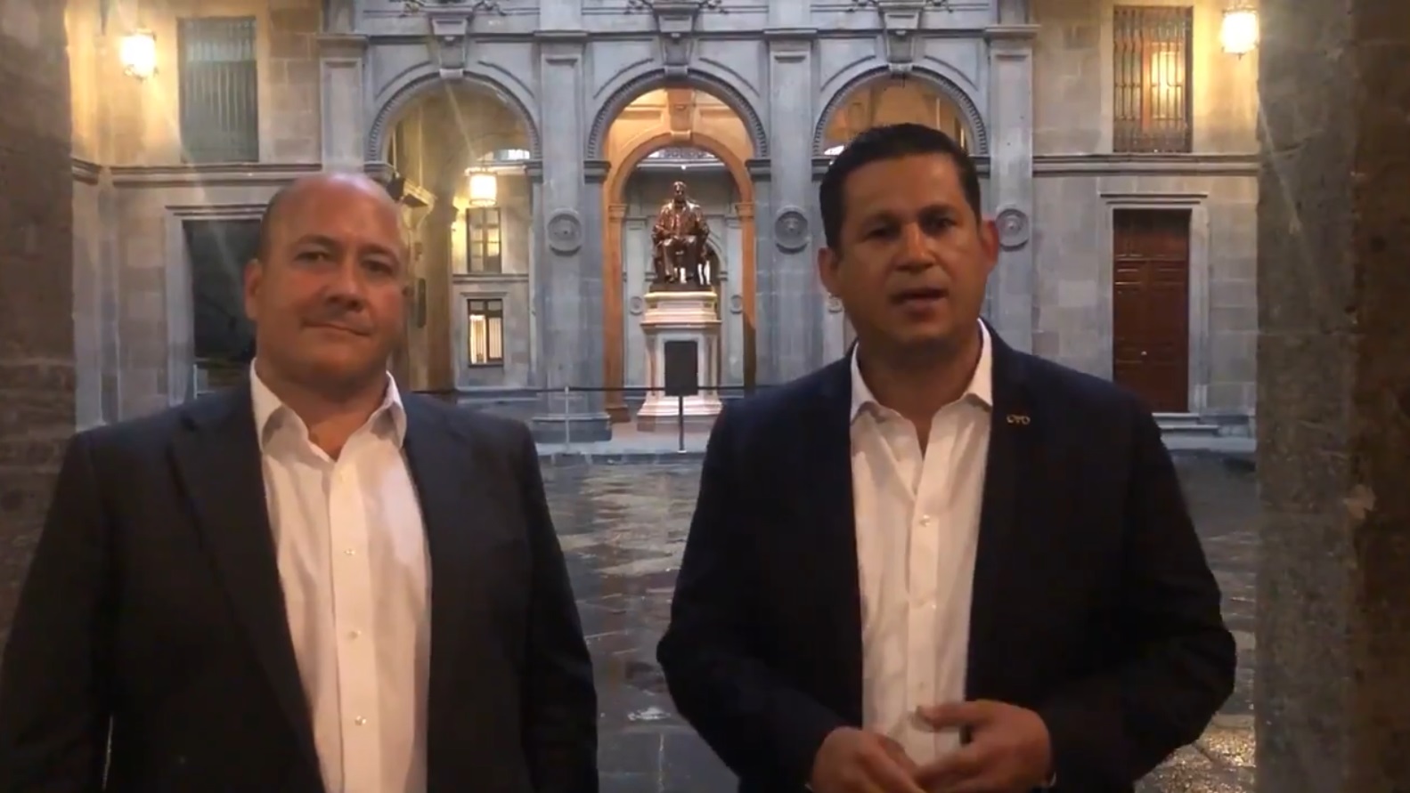 El gobernador de Jalisco, Enrique Alfaro, y el gobernador de Guanajuato, Diego Sinhue Rodríguez (Especial)