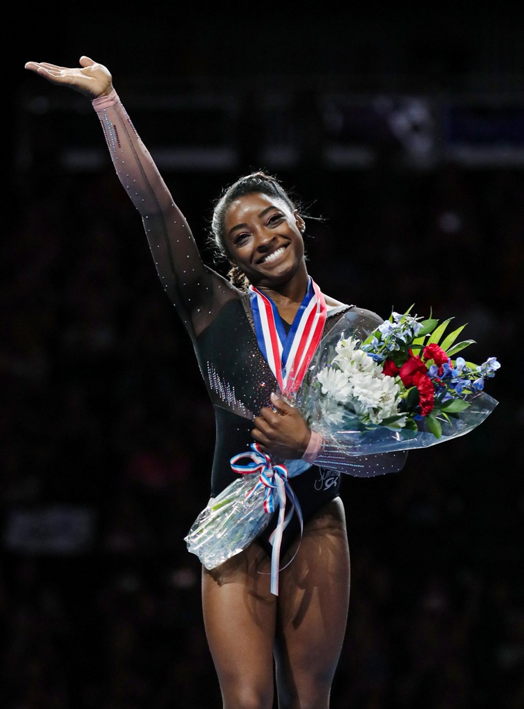 Simone Biles realizó un movimiento nunca antes visto en la gimnasia femenil (Reuters)