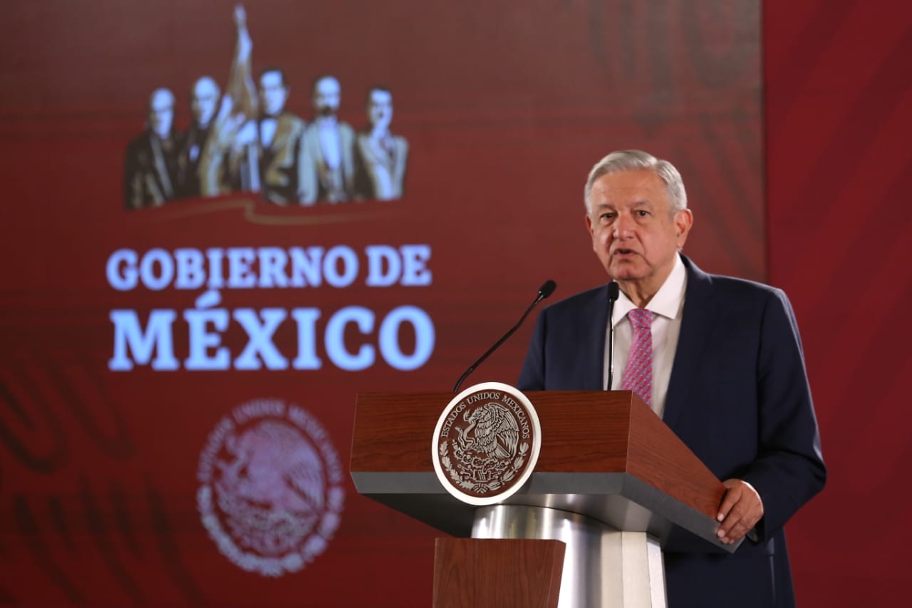 AMLO durante su conferencia matutina del 13 de agosto de 2019. (Foto:  Octavio Hoyos)