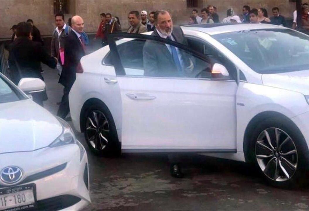 José Antonio Meade saliendo de Palacio Nacional. (Jannet López Ponce)