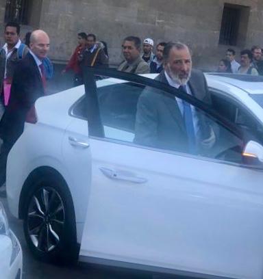 José Antonio Meade saliendo de Palacio Nacional. (Jannet López Ponce)