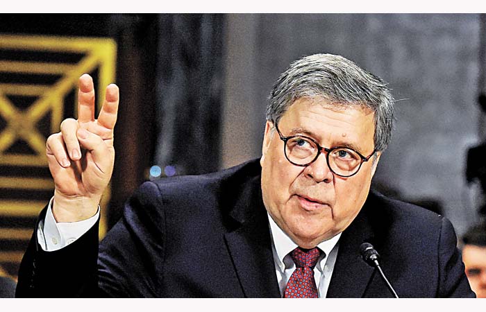 William Barr, fiscal general, advirtió que buscará a los “culpables de las irregularidades” en la prisión federal de Manhattan. Reuters