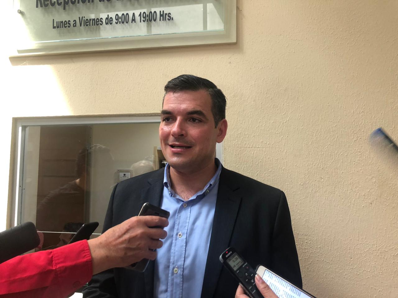 El dirigente estatal del PAN, Mauro Guerra. foto: Victoria Félix