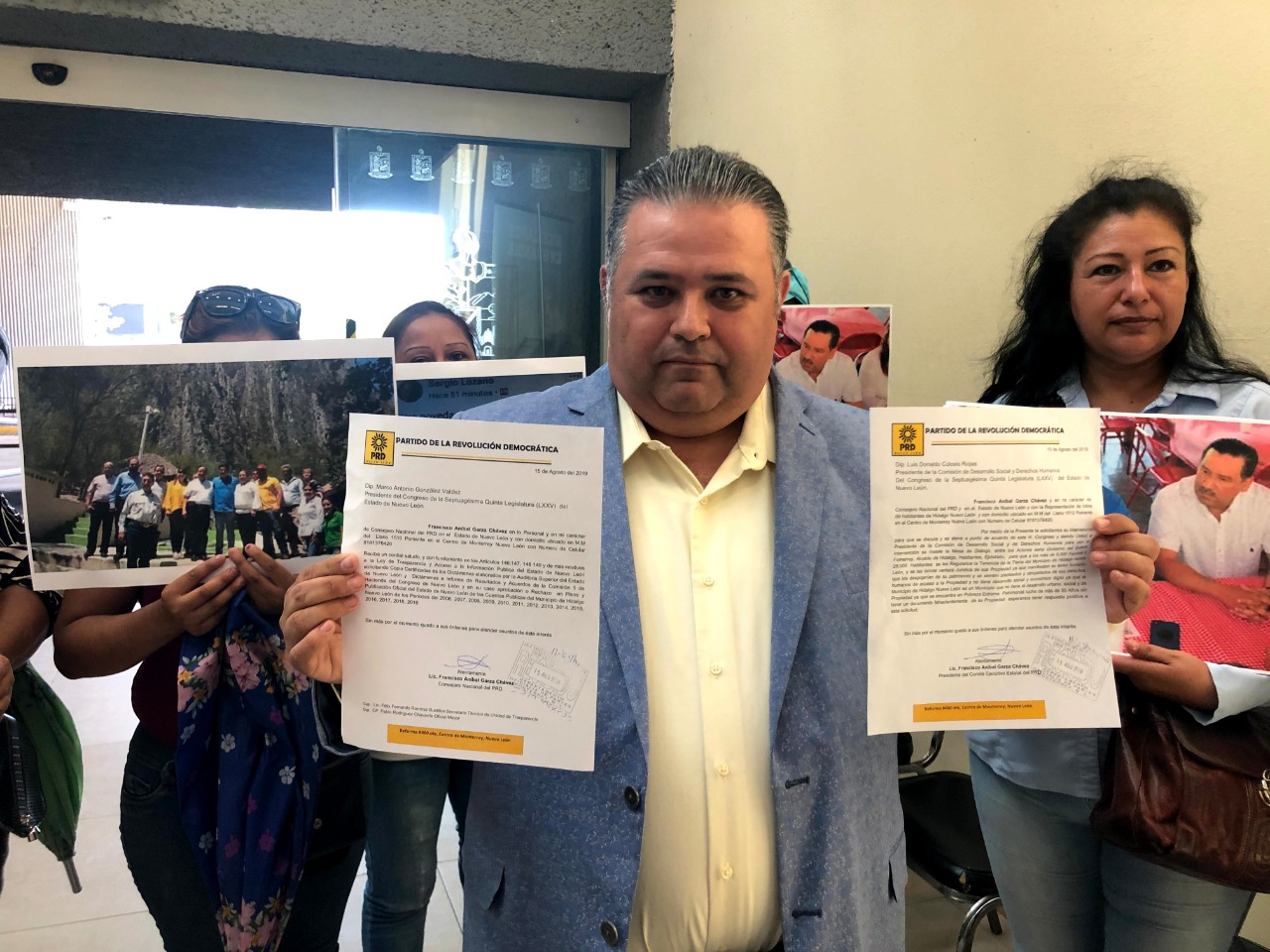 Aníbal Garza pidió al Congreso mandar un exhorto al gobernador para que a través de Fomerrey se regularice la situación. Foto: Victoria Félix