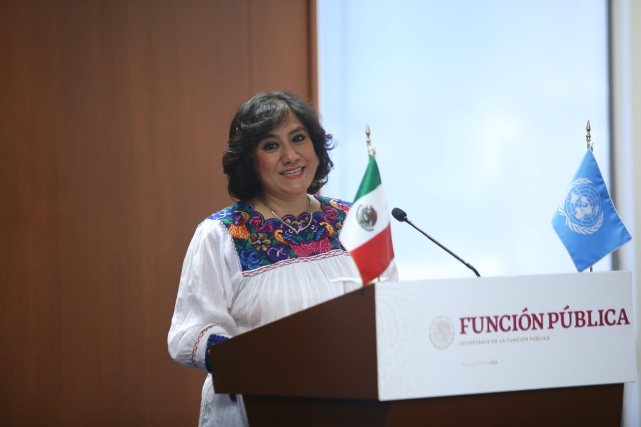 Irma Eréndira Sandoval, titular de la Secretaría de la Función Pública. (Juan Carlos Bautista)