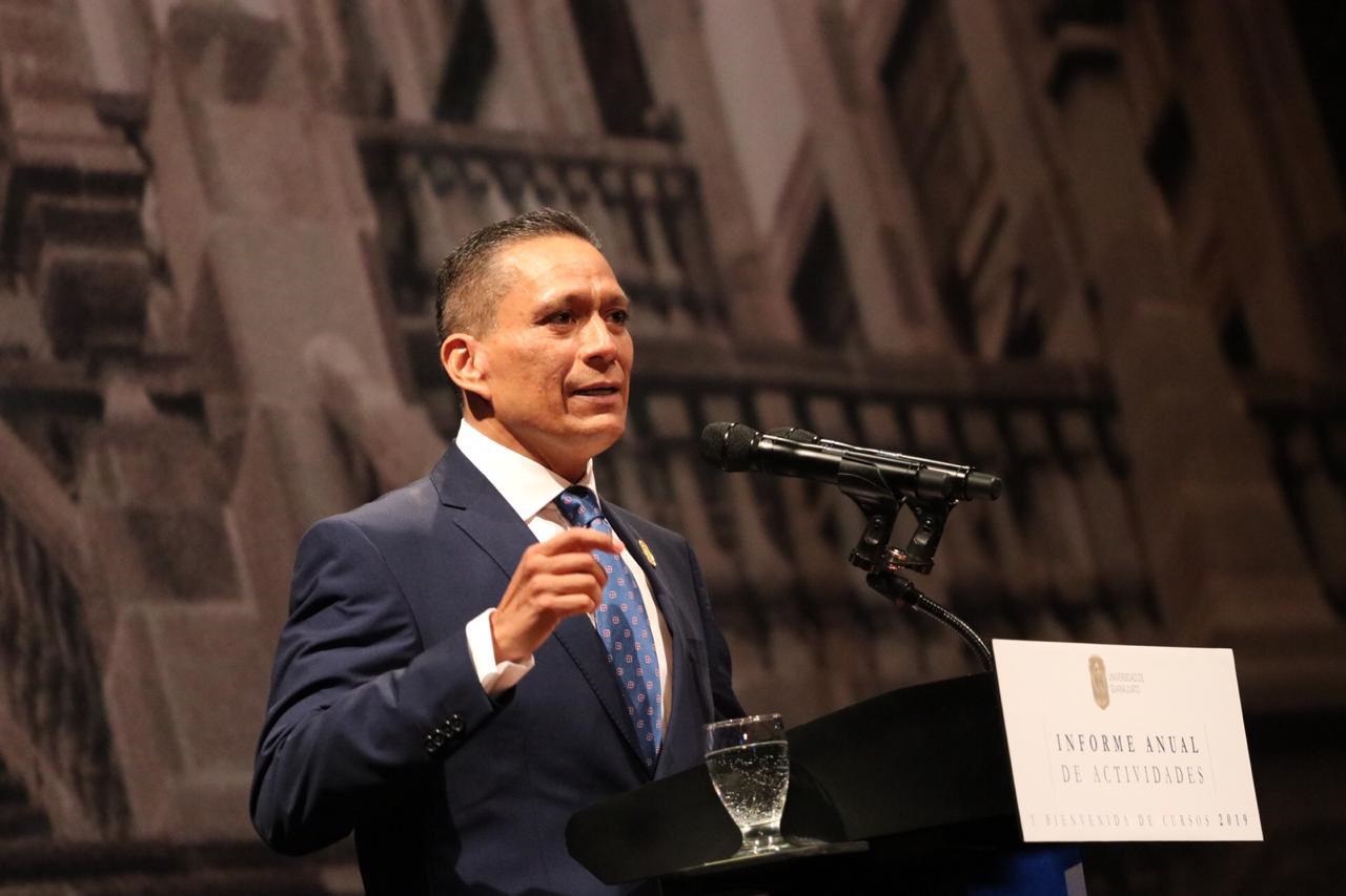 Luis Felipe Guerrero Agripino, rector de la Universidad de Guanajuato. Especial.