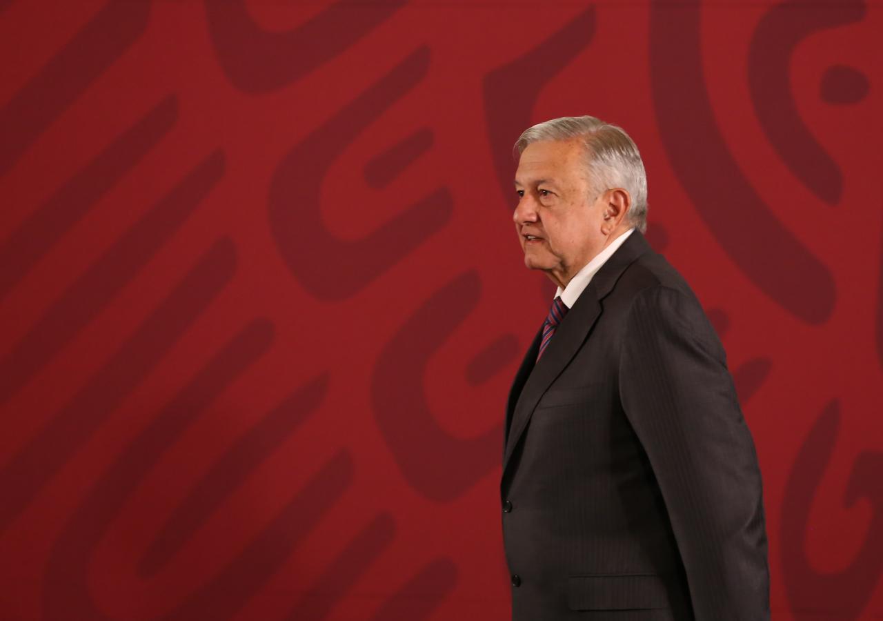 Andrés Manuel López Obrador, presidente de México en Palacio Nacional. (Foto: Octavio Hoyos)
