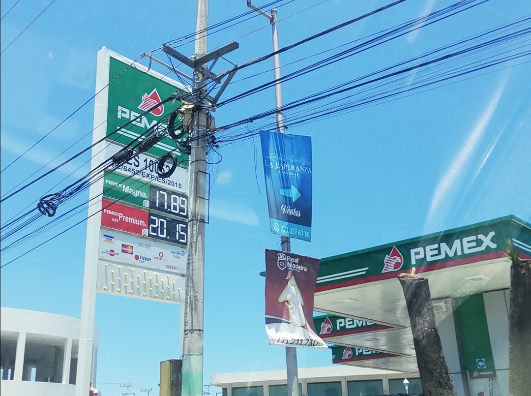 Estación gasolinera en Pachuca, con el precio más bajo. (Cortesía)