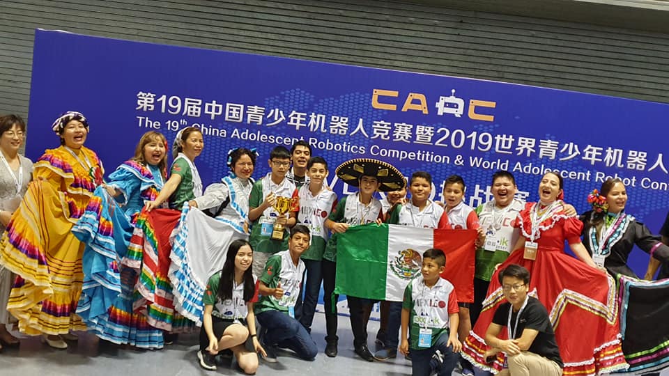 Federación mexicana obtienen tercer lugar en mundial de robótica en China.