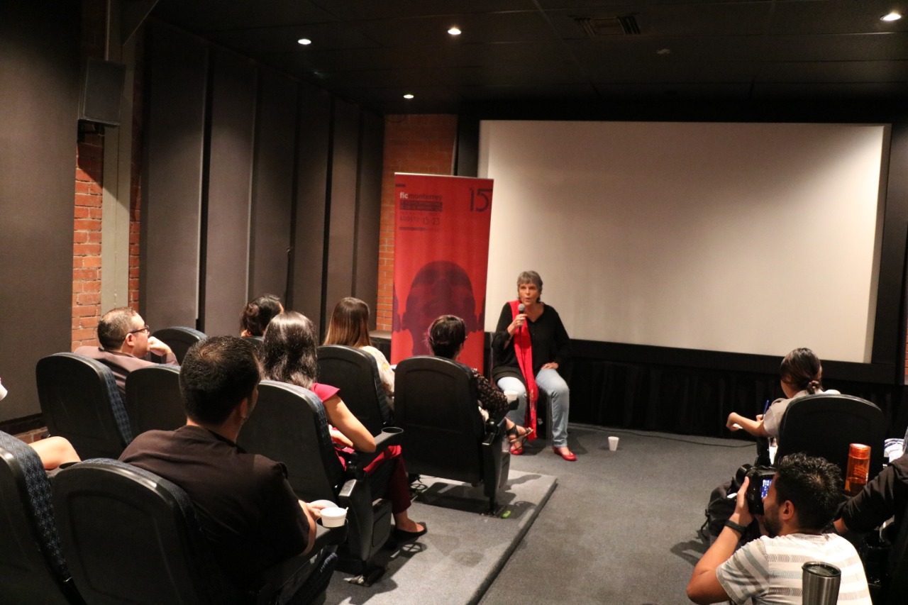 María Novaro, directora de Danzon, durante la charla en el Encuentro Internacional de Mujeres en el Cine. (Foto: Gustavo Mendoza)