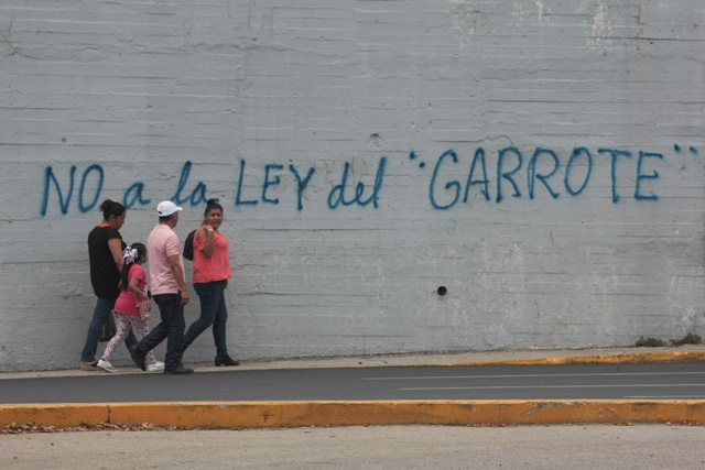 Protestan contra la Ley Garrote en Tabasco. (Cuartoscuro)