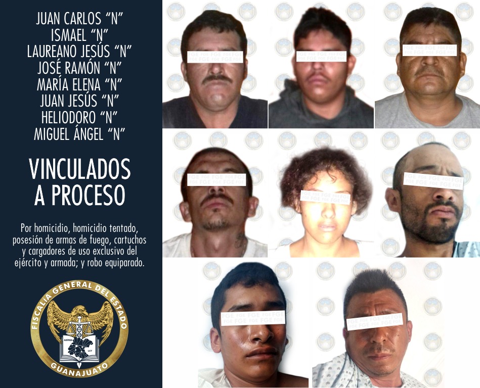 La vinculación a proceso recae contra 7 hombres y una mujer acusados por el homicidio del Teniente de Guardia Nacional. Especial.