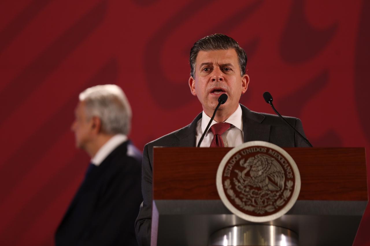 Ricardo Sheffield en la conferencia mañanera del presidente AMLO. (Especial)