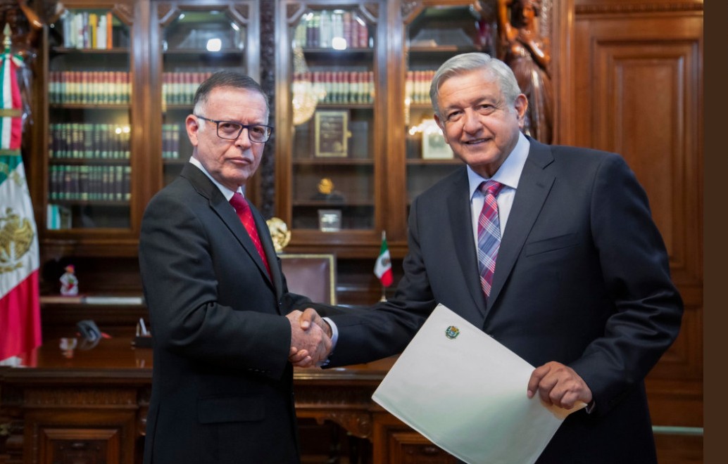 AMLO recibió las cartas credenciales del embajador de Venezuela. (Twitter | @lopezobrador_)