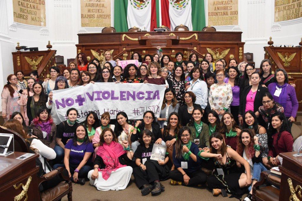 Clausura del Primer Parlamento de las Mujeres en el Congreso local. (Tomada de @Congreso_CdMex)