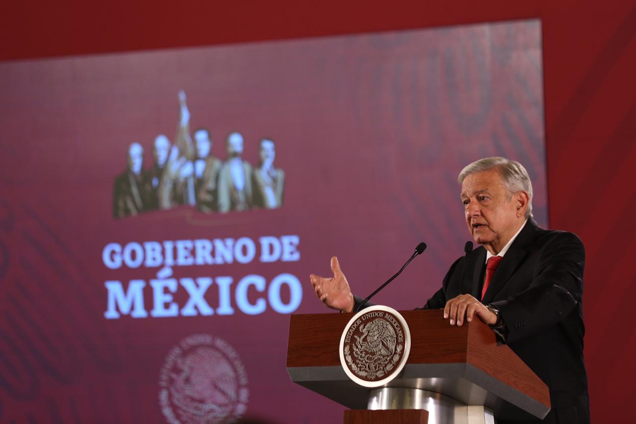 Conferencia matutina de López Obrador en Palacio Nacional. (Foto: Nelly Salas)