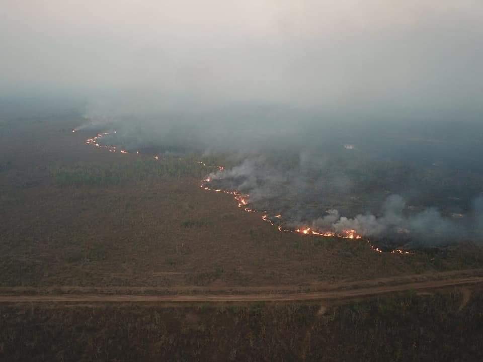Las imágenes de un fuerte incendio en Rondônia recorrieron las redes sociales durante el fin de semana. Especial