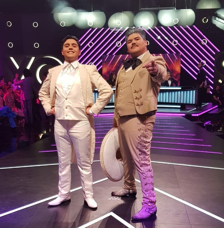 Imitadores de Juan Gabriel y Vicente Fernández. (Instagram chilevision)