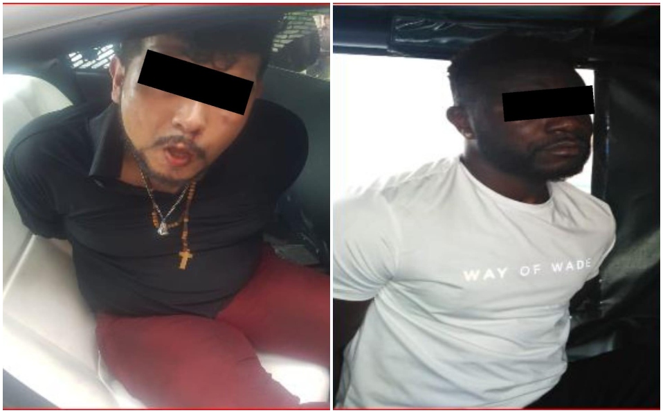 Los dos presuntos integrantes de la Unión Tepito fueron detenidos en Iztapalapa. (Especial)