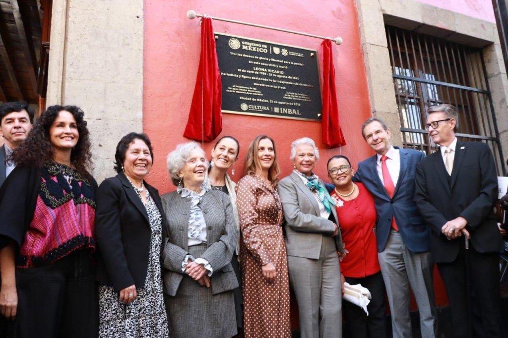 Sheinbaum declaró el 2020 como año de Leona Vicario. | Twitter @Claudiashein