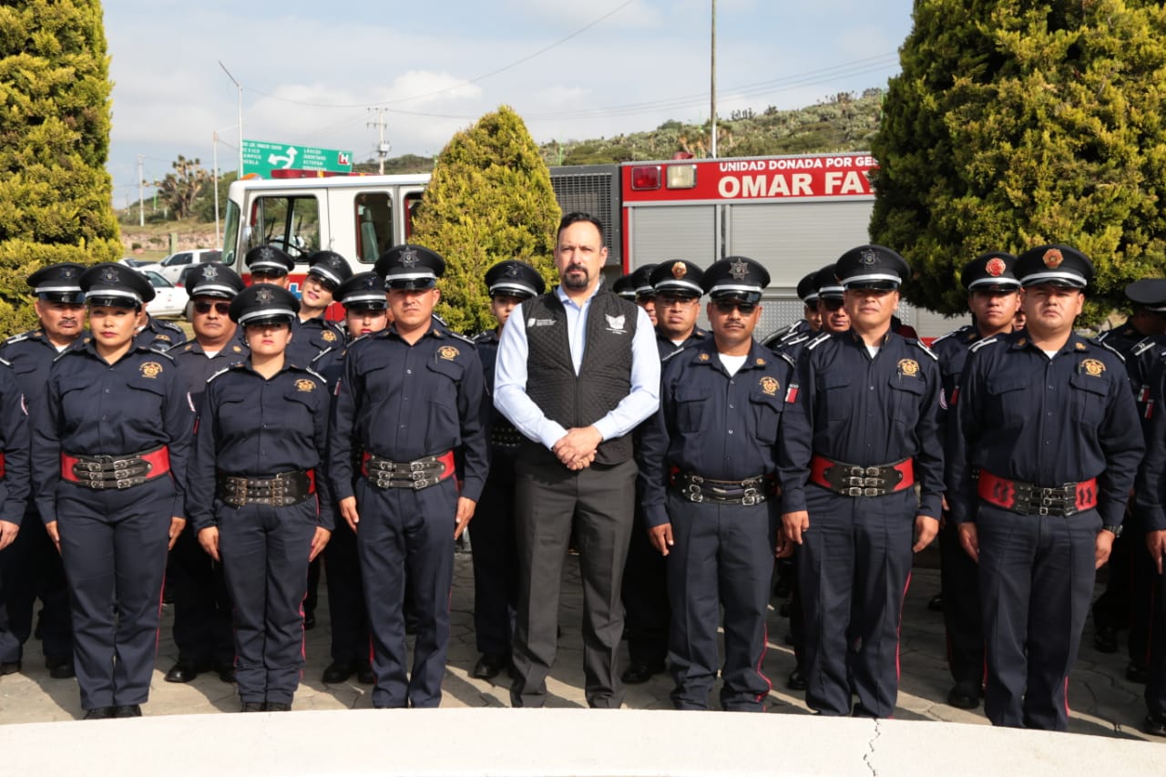 Celebración del Día Nacional del Bombero en Pachuca, Hidalgo. (Maribel Calderón)
