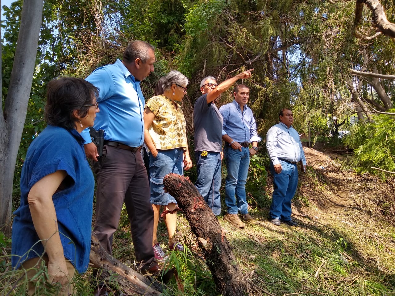 En el lugar se descubrió que se construía un muro de mamposteo de aproximadamente 110 metros de diámetro