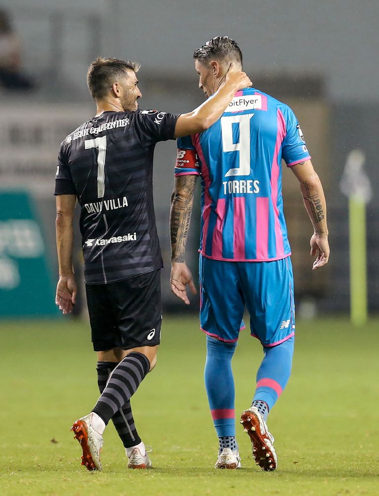 Fernando Torres y David Villa (AFP)