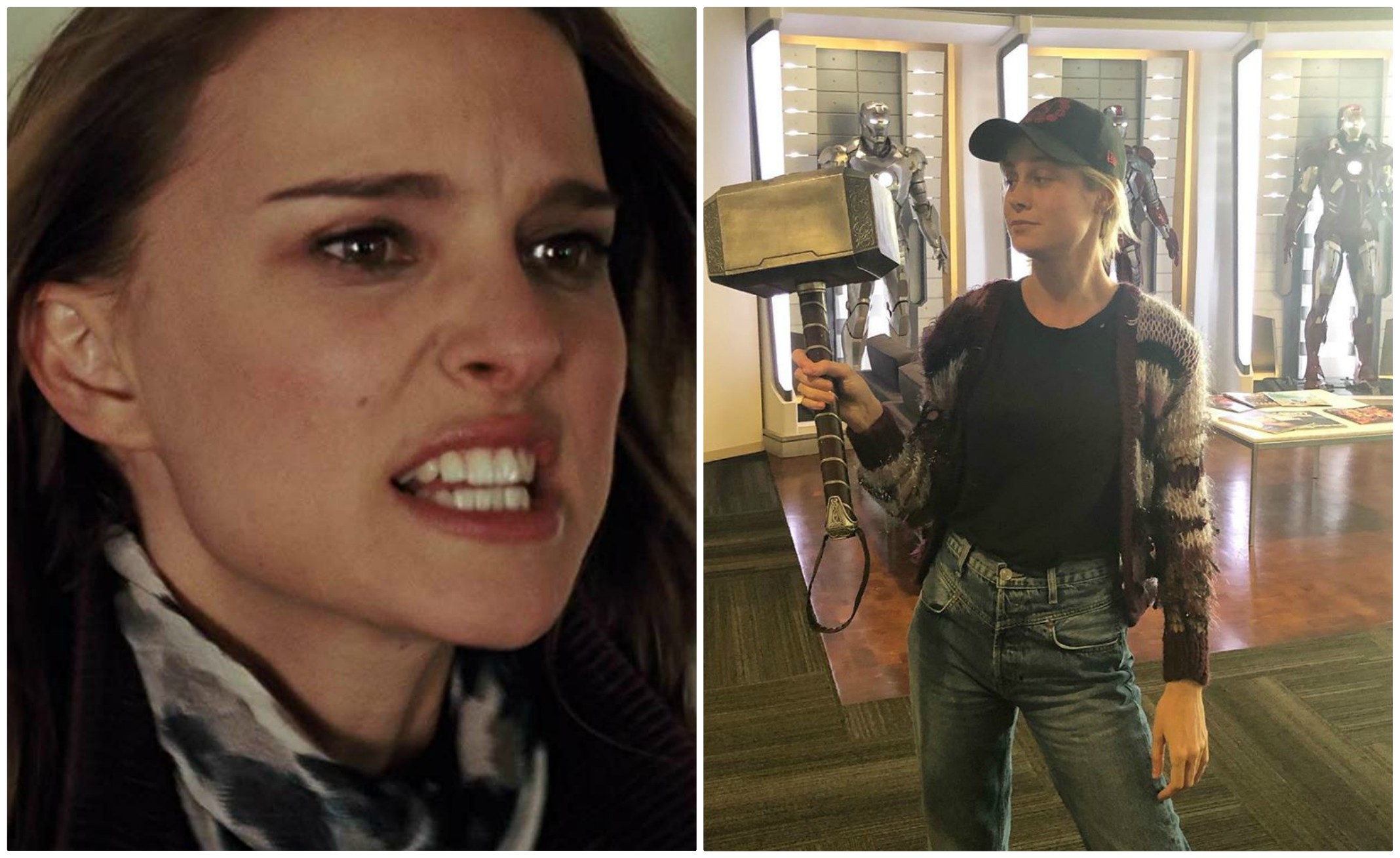Natalie Portan reclama a Brie Larson por robar el martillo de Thor (Especial).