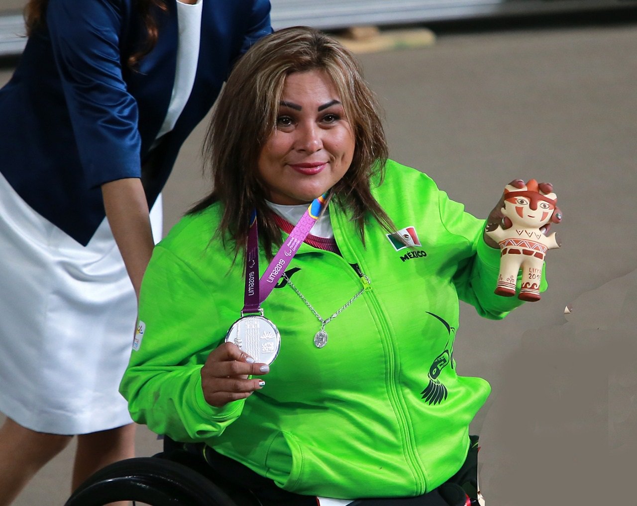 Leticia Ochoa logró la medalla de plata en Lima 2019 (Twitter @CONADE)