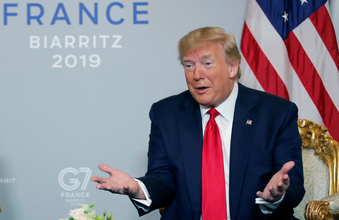 Donald Trump en el G7 (Reuters)