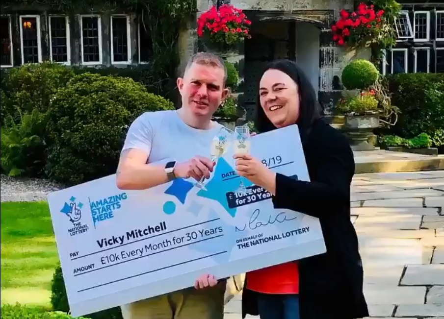 Vicky Mitchell planea comprarse una casa más grande. (The National Lottery)