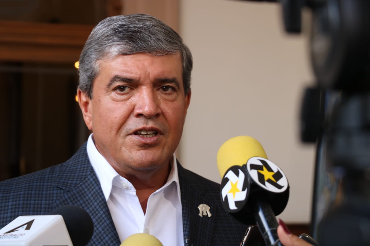 Manuel González aseguró que cada que se acercan elecciones surge el tema de ceder la seguridad a Monterrey. (Foto: Orlando Maldonado)
