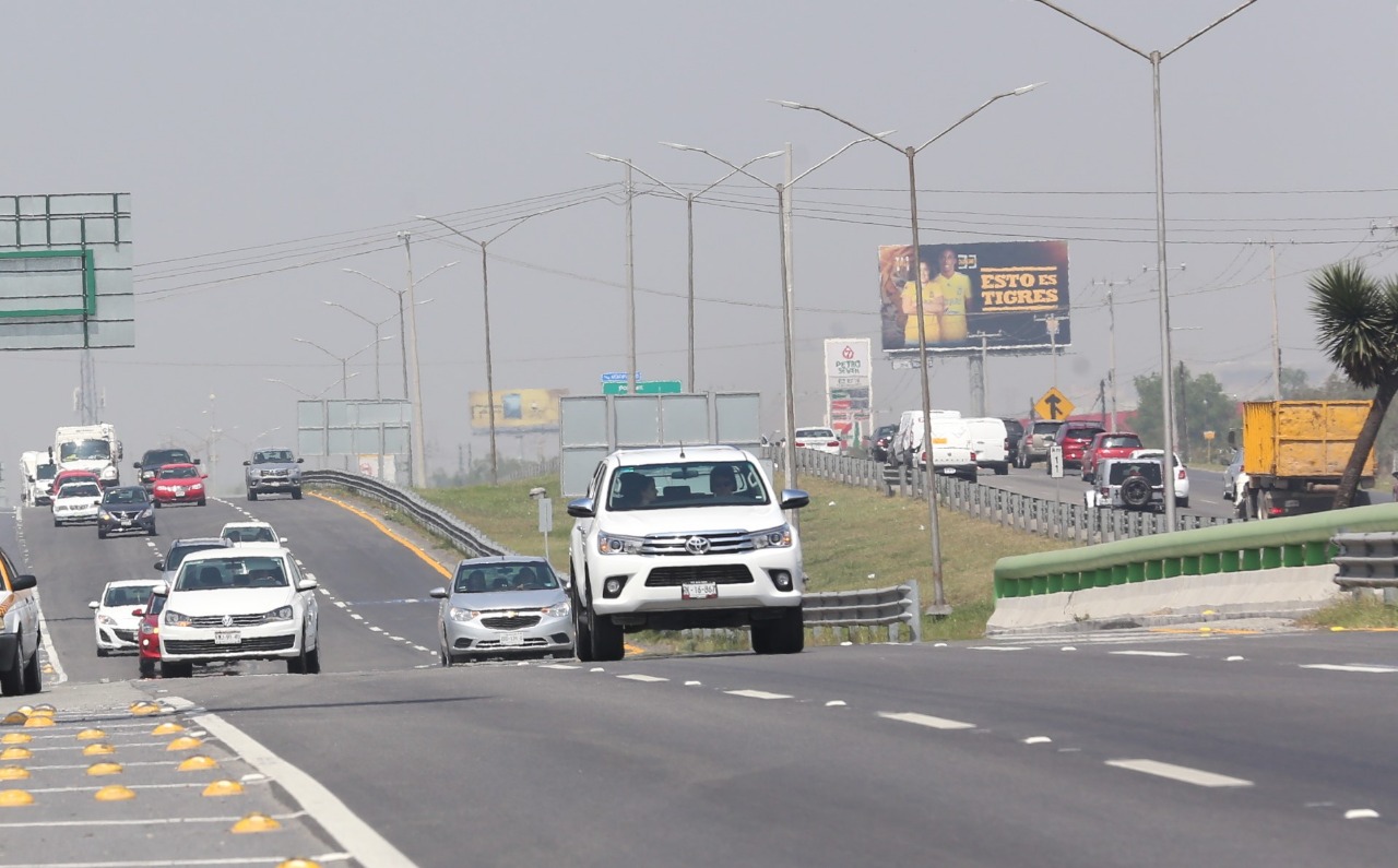 Manuel González afirmó que las carreteras de Nuevo León son seguras. Foto: Raúl Palacios.