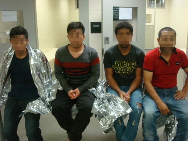 Migrantes asegurados.