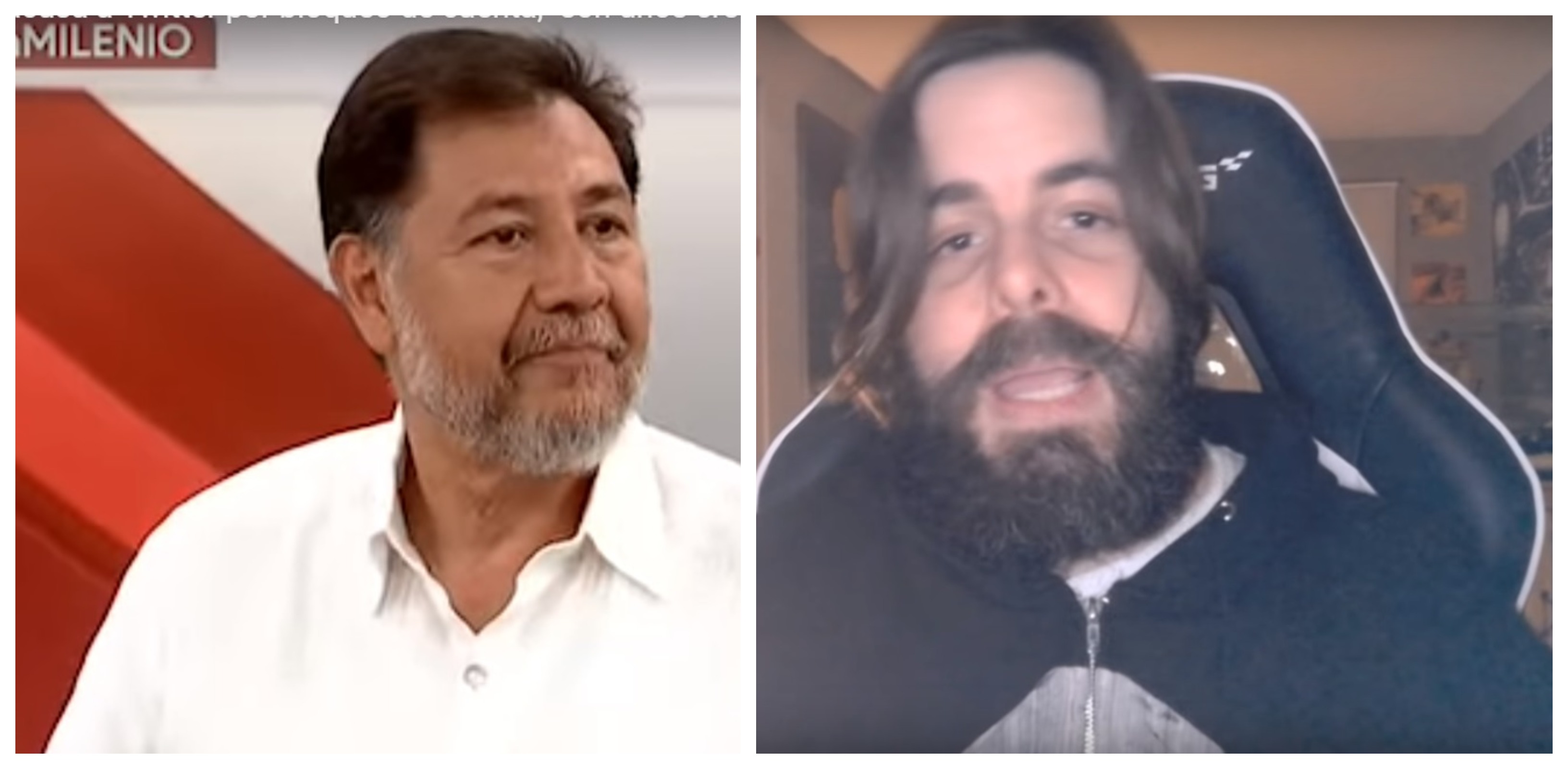 Noroña dio respuesta a la posición del YouTuber sobre la situación en Venezuela. (Archivo)