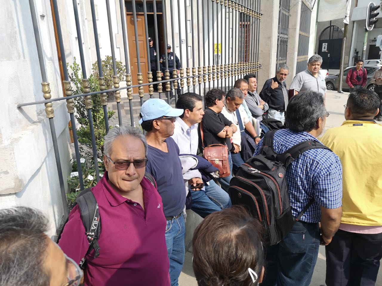 Protesta en Segob por integrantes del Sindicato Mexicano de Electricista (SME).  (Jorge Becerril)
