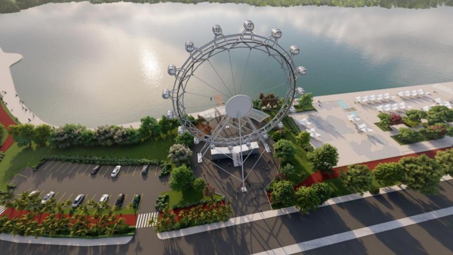 Rueda de la fortuna de Tampico, en proyecto (Foto/CORTESÍA)