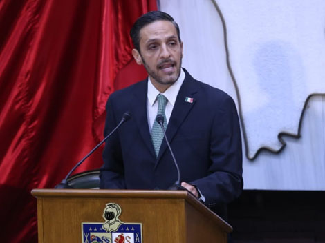 Marco González, presidente del Congreso de Nuevo León. Foto: Jorge López