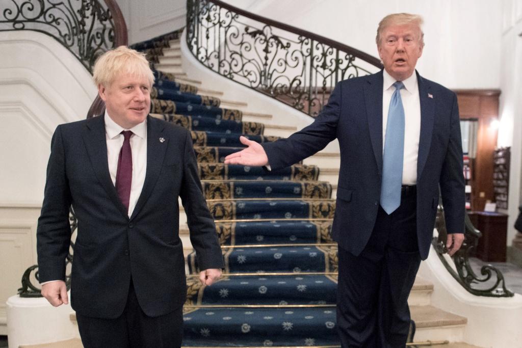 Trump y Boris durante la cumbre del G7. Reuters