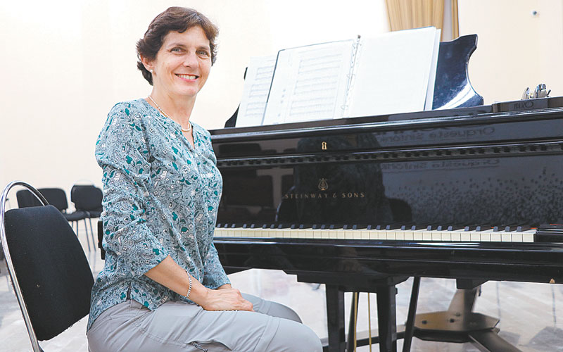 Ana María Raga, directora asociada de la Schola Cantorum. (Gustavo Mendoza)