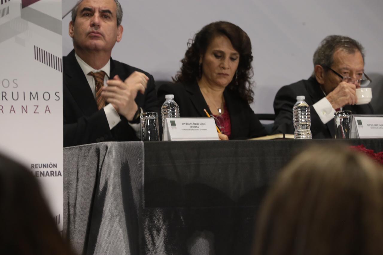 Dolores Padierna en reunión plenaria de Morena. (Jesús Quintanar)