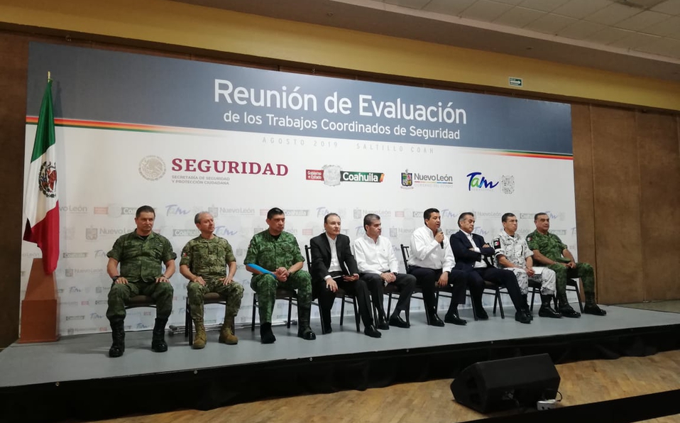 Francisco García Cabeza de Vaca, gobernador de Tamaulipas y el secretario de Seguridad Alfonso Durazo sostuvieron una reunión (Foto/CORTESÍA)