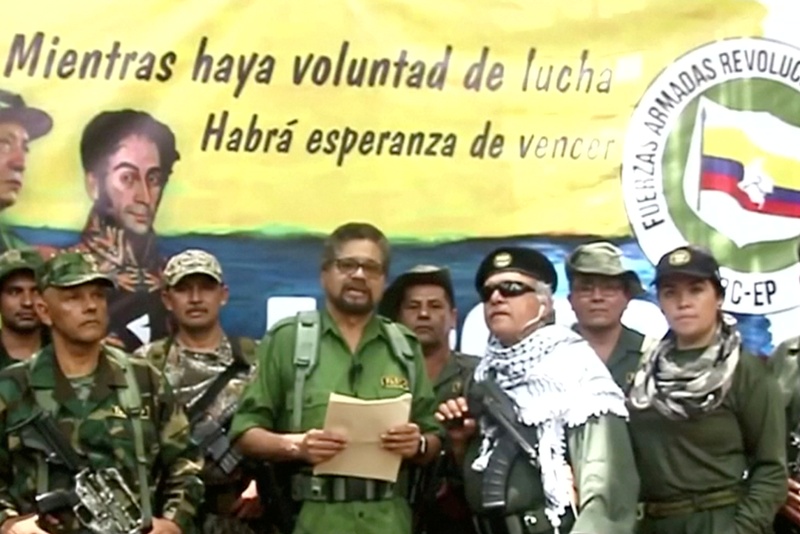 Iván Márquez, Jesús Santrich y otros ex guerrilleros, anunciaron que retomarán las armas. (Reuters)