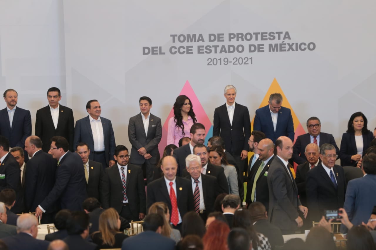 Durante la toma de protesta del CCE Estado de México. (Iván Carmona)