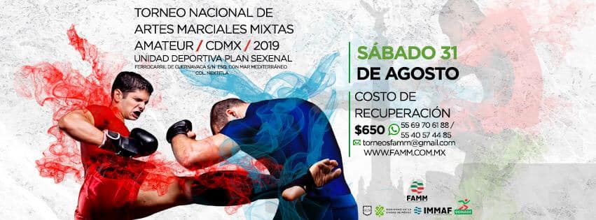 Campeonato nacional de MMA tendrá más de mil peleadores (Facebook @FAMMEJL)