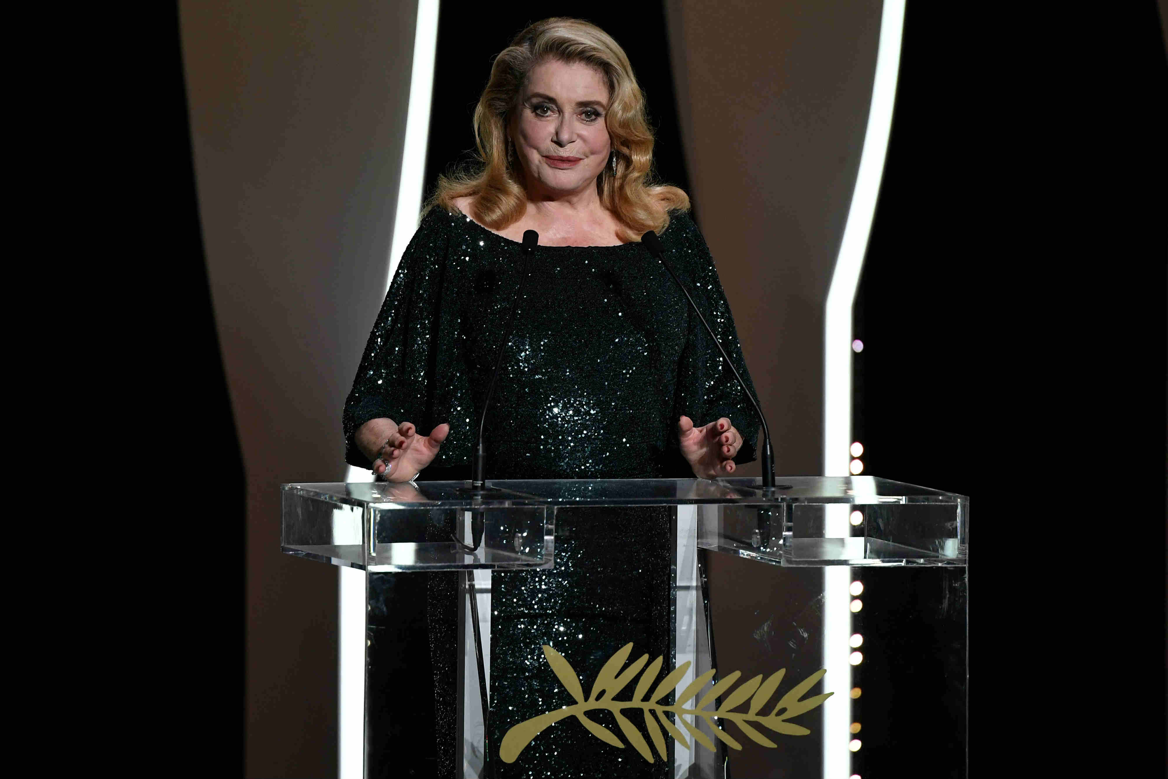 Catherine Deneuve defendió a Polanski en Venecia (AFP).