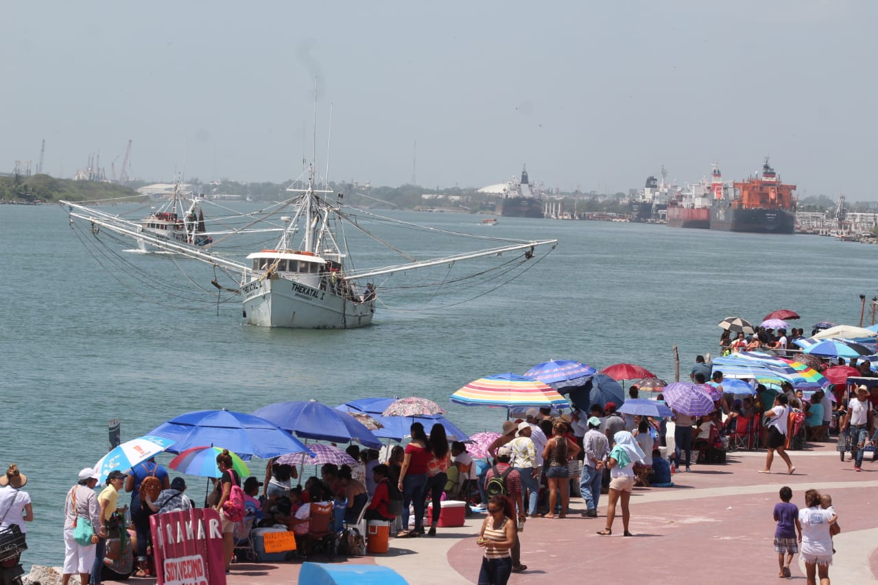 Embarcaciones camaroneras en Tamaulipas (Foto/Yazmín Sánchez)